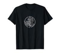 Eco Leaves - Sustainable Leaves Line Art Design T-Shirt