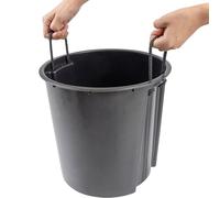 ECO Lens Plant Pot White Ribbed Design Ø30Cm Flower Pot Planter