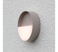 Eco-Light LED outdoor wall light Meg, sand colour, Ø 15 cm