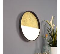 Eco-Light LED wall light Vista, gold/black, Ø 30 cm
