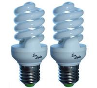 Eco Lights New Compact Mini Range 20 WATT ES Daylight Energy Saver Twin Pack Full Spectrum Bulbs