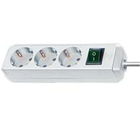 Eco-Line Euro 3 Gang Extension, 5m, White - BRENNENSTUHL