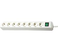 Eco-Line Euro 8 Gang Extension, 3m, White - BRENNENSTUHL