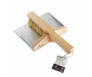 Eco Living Supreme Quality Eco Dustpan and Brush Set, 100% Plastic Free, Suitable for Vegans, FSC Certified.