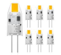 Eco.Luma G4 LED Bulbs 1W, 10W Halogen Equivalent, Mini Capsule Light Bulb AC/DC 12V Warm White 2700K, Bi-Pin Base JC Type Non-Dimmable Light for Home Lighting, Pack of 6