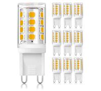 Eco.Luma G9 3W LED Light Bulb Warm White 3000K, 18-28W Halogen Equivalent, AC 220-240V Energy Saving Mini Lamp, Not Dimmable, Pack of 10