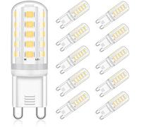 Eco.Luma G9 LED Bulb 5W Equivalent 40W Halogen Natural White 4000K, AC220-240V G9 LED Lamp, Non-Dimmable No Flicker LED Bulb Lamp, 360° Beam Angle, Pack of 10