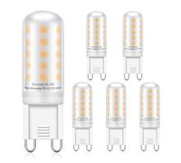 Eco.Luma G9 LED Bulbs 4W Equivalent to 28W 30W 40W Halogen Bulb, Warm White 3000K, No Flicker, Not Dimmable, Energy Saving G9 LED Light Bulbs, AC 220-240V, 5 Pack