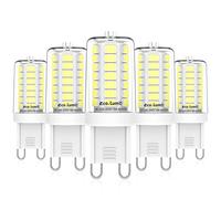 Eco.Luma G9 LED Bulbs 6000K Cool White, 5W Replacement for 40W Halogen Lamps, 360° Beam Angle LED G9 Lamp, No Flicker, Non Dimmable, AC 220-240V, Pack of 5