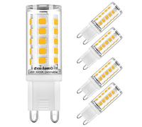 Eco.Luma G9 LED Bulbs Dimmable Warm White 2700K, 3W Equivalent to 40W-50W G9 Halogen, 500LM, AC 220-240V, No Flickering G9 Bi Pin Base Lamp for Chandelier, Home Lighting Decor, 10 Pack