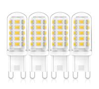 Eco.Luma G9 LED Bulbs Natural White 3W, 520LM, 4000K, Equivalent to 40W 50W Halogen, Non-Dimmable Energy Saving Light Bulb for Home Lighting Decor, Chandelier, Wall Light, Crystal Lamp 4-Pack