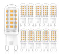 Eco.Luma G9 LED Light Bulbs 3W, 520LM, 2700K Warm White, Equivalent to 40W 50W Halogen, Non-Dimmable Energy Saving Light Bulb for Home Lighting Decor, Chandelier, Wall Light, Crystal Lamp 10-Pack