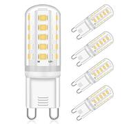Eco.Luma G9 LED Light Bulbs Natural White 4000K, 5W Equivalent 40W Halogen Bulb, Non-Dimmable, 360° Beam Angle, No Flicker G9 LED Lamps, AC 220-240V, 4-Pack