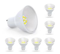 Eco.Luma GU10 LED Bulb 5W 800lm Cool White 6000K Energy Saving Light Bulb, Replaces 80W Halogen, 110° Beam Angle Non-Dimmable Spotlight Bulbs, 6 Pack