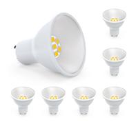 Eco.Luma GU10 LED Bulb 5W 800lm Natural White 4000K Energy Saving Light Bulb, Replaces 80W Halogen, 110° Beam Angle Non-Dimmable Spotlight Bulbs, 6 Pack