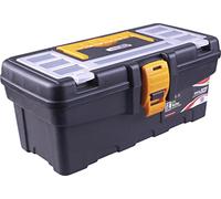 Eco Master Series tool boxes with removable tote tray and organiser compartments built into the lid. With sturdy plastic catches and carrying handle (13 Inch)