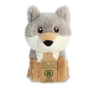 Eco Nation Mini Wolf Soft Toy - 13 cm