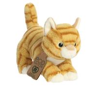 Aurora, 35048, Eco Nation Tabby Cat, 8.5In, Soft Toy, Orange