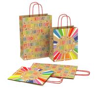 Eco Nature Happy Birthday Gift Bag - Pack of 4