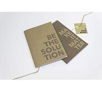 Eco Nature - Line Notebook - A5 Notebook - Notepad A5 - Eco Friendly Notepad - 2 Pack A5 Softcover Notebooks