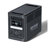 ECO PLAY 1800W Portable Power Station EP1800, 1536Wh LiFePO4 Battery Backup, Expandable to 4kWh, 1200W Solar Input, UPS, APP, for Camping/Outdoor - Free 100W Solar Panel Gift!