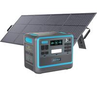 Eco Play Power Station with 400W Solar Panel Included, 2400W Solar Generator with 2048Wh LiFePO4 Battery, Portable Power Station for Camping/RV/Emergency