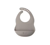 eco rascals Silicone Baby Bib - Dishwasher Safe, BPA Free, Feeding Bibs with Wide Food Crumb Catcher Pocket for Babies & Toddlers (Grey)
