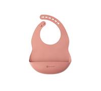 eco rascals Silicone Baby Bib - Dishwasher Safe, BPA Free, Feeding Bibs with Wide Food Crumb Catcher Pocket for Babies & Toddlers (Rose Pink)