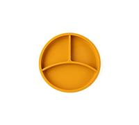 eco rascals Silicone Divided Plate - BPA-Free Feeding Set for Babies & Toddlers, Hypoallergenic, Microwave & Dishwasher Safe with Removable Divider for Baby-Led Weaning (Mustard Yellow)