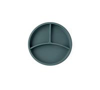 eco rascals Silicone Divided Plate - BPA-Free Feeding Set for Babies & Toddlers, Hypoallergenic, Microwave & Dishwasher Safe with Removable Divider for Baby-Led Weaning (Teal)