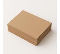 ECO Recycled Natural Brown Kraft Card - 5x7 Size - 125x175mm - 280gsm Single Sided - 25 Sheets - Sustainable Recycled Material for Craft, Printing, Invitations, Stationery