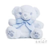 Eco Recycled Teddy Bear With Embroidered Paws - Blue