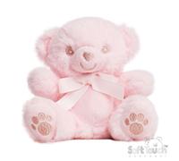 Eco Recycled Teddy Bear With Embroidered Paws - Pink
