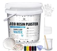 Eco Resin Casting Powder - 1400g/50oz Fast-Cured Plaster for Beginners - 20-30 Min Demold, Easy Mixing, Water-Activated Eco-Friendly Resin for DIY Crafts and Home Art