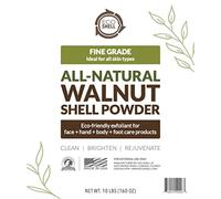 Eco-Shell All-Natural Walnut Shell Powder, Fine Grade, Natural Product For Skin Exfoliation, Body Scrub, Foot Scrub, 10 lbs (160 Oz)