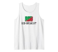 Eco-Socialist Flag Environmental Protest Vintage Grunge Tank Top