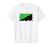Eco Socialist Flag Textless Green Anarchism Grunge Value Graphic T-Shirt