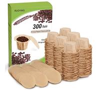 Eco-Sopure Unbleached K cup Coffee Paper Filters with Lid, Individual Coffee Filters Disposable for Keurig Reusable K Cup Filters, Fits All Keurig Single Serve Filter Brands (300 pack)