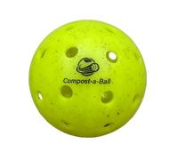 Eco Sports Performance Pickleball Balls Biodegradable Plastic Free | 40 Hole Outdoor Regulation Pickleballs | 6 Pack | USAPA Approved