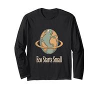 Eco Starts Small Climate Awareness - Eco Warrior Statement Long Sleeve T-Shirt