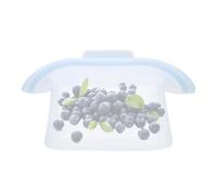 Eco Storage Bags - Reusable Silicone Pouches with Zip Seal Closure, Lightweight Food Containers for Leftovers, Heat Resistant Build with Flat Bottom Design, Home Accessory for Lunch Travel Freezing