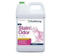 Eco Strong Cat Stain And Odor Remover| Enzyme Urine Odor Neutralizer - Stain Remover for Carpet, Litter Boxes, Bedding, and Laundry [Citrus Scent Gallon Value Size]