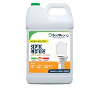 Eco Strong Septic Drain and Leach Field Treatment | Bio-Enzyme Cleaner Breaks Down and Digest Clogs | Removes Odors & Mainline Cleaner (128 OZ)