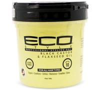 Eco Style Black Castor And Flax Seed Oil Eco Styler Hair Gel, Hydrate and Style, Alcohol-Free, Green 473 ml (Pack of 1)
