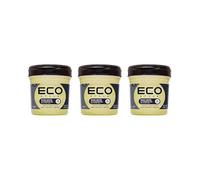Eco Style Black Castor & Flaxseed Oil Styling Gel, Max Hold, Alcohol Free, All Hair Types, 236ml, Pack of 3