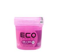 Eco Style Curl & Wave Pink Styling Hair Gel for Defined Texture, 236 ml | Enhances Natural Texture, Flexible Firm Hold for Soft Bouncy Definition, Smooths Flyaways & Tames Frizz