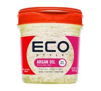 Eco Style Moroccan Argan Oil Eco Styler Hair Gel, Hydrate and Style, Alcohol-Free, Green 473 ml (Pack of 1)