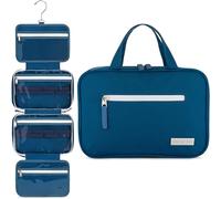 Eco Sun Hanging Travel Toiletry Bag - Designed in Hawaii - Water-Resistant Travel Organizer for Bathroom Accessories, Blue