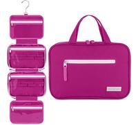 Eco Sun Hanging Travel Toiletry Bag - Designed in Hawaii - Water-Resistant Travel Organizer for Bathroom Accessories, Magenta