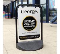 Eco Swinger Panel Pavement Sign (Sign with Blank Panel)